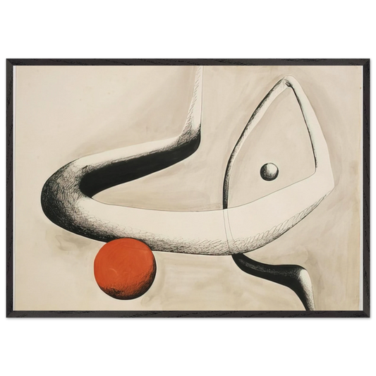 UNTITLED 1932 0 - Alexander Calder Framed Art Print – Black Wooden Frame - Default Title - -Framed Art Print