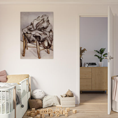 Jacket on a Chair - Paul Cézanne Brushed Aluminum Print - 70x100 cm / 28x40 inches | Paul Cézanne Aluminum Print | Paul Cézanne Prints