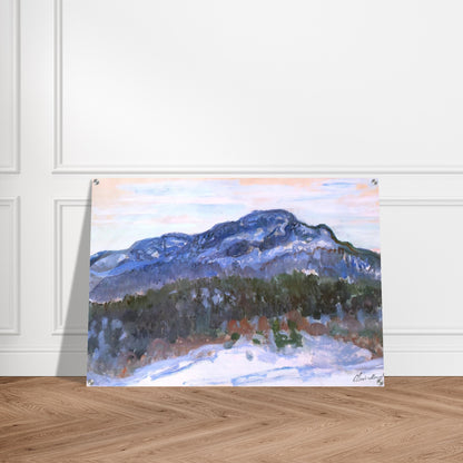 Mount Kolsaas - claude monet Acrylic Print - 70x100 cm / 28x40″ inches | claude monet Wall Art | claude monet Prints