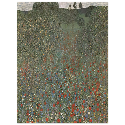 Gustav Klimt - POPPY FIELD Fine Art Poster - Default Title