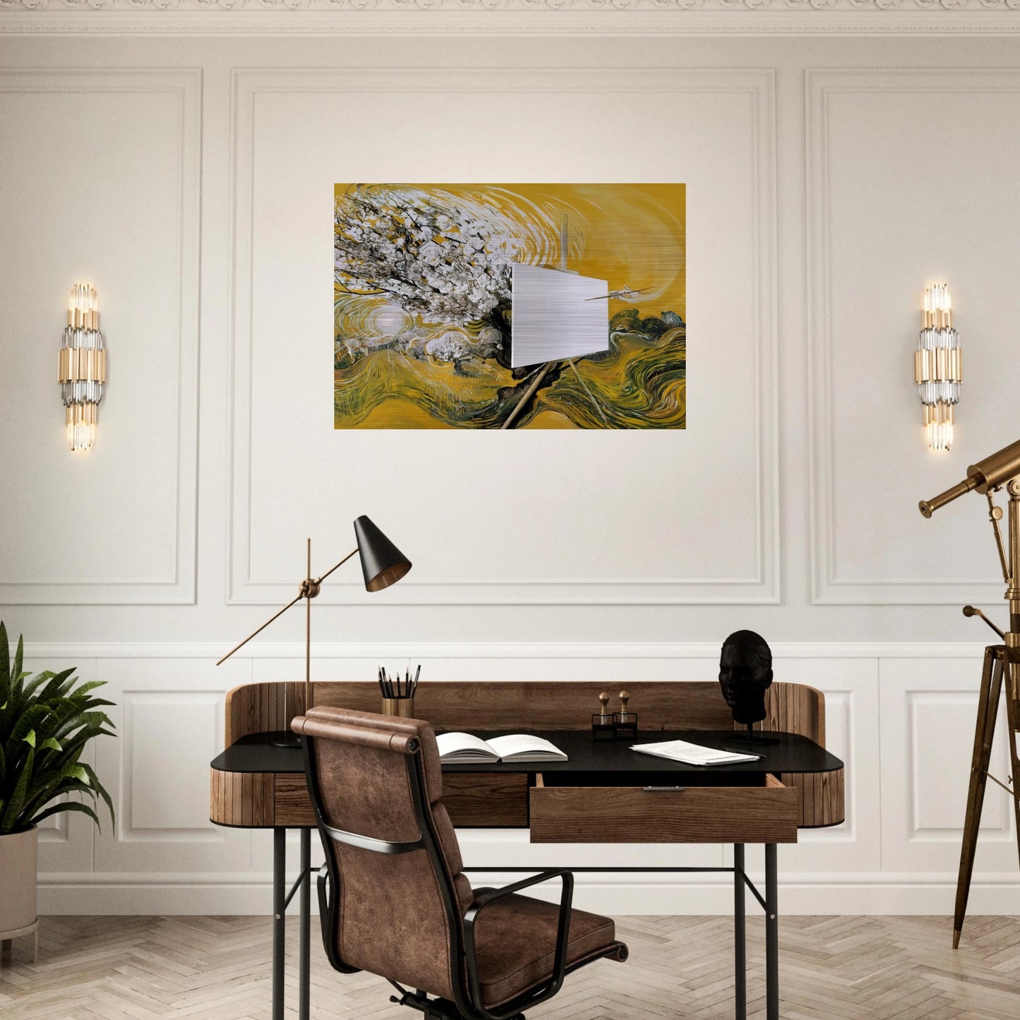 The Blossom Tree - 1982 - Brett Whiteley Brushed Aluminum Print - 70x100 cm / 28x40 inches | Brett Whiteley Aluminum Print | Brett Whiteley Prints