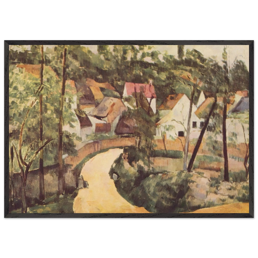 A Turn in the Road - Paul Cezanne Framed Art Print – Black Wooden Frame - Default Title - -Framed Art Print