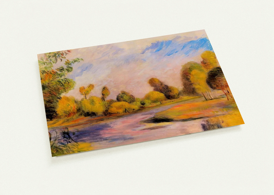 Banks of a River By Pierre-Auguste Renoir Pack of 10 Post Cards | Pierre-Auguste Renoir Post Cards | A6 (10.5 x 14.8 cm) - 4.1 x 5.8 inches
