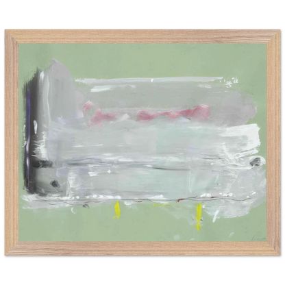 Helen Frankenthaler - Untitled - 1984 Wall art - 15x20 cm / 6x8 inches - Premium Wooden Framed Poster With Fine Art Paper-canvas - Wood frame