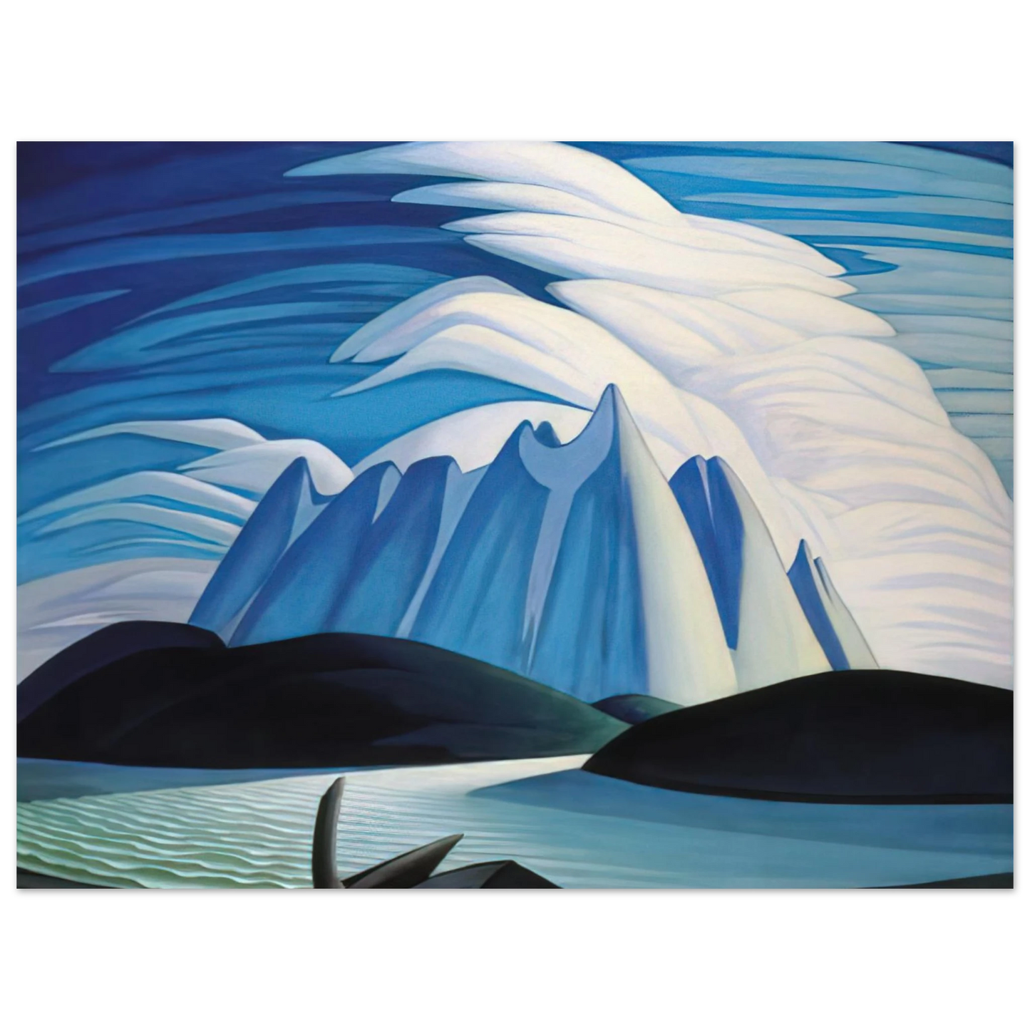 Lawren Harris - Lake and Mountains - 1928 Fine Art Poster - Default Title