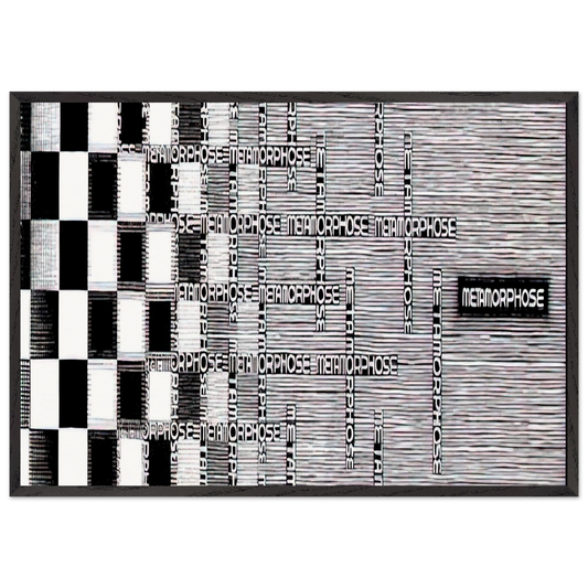 METAMORPHOSIS II EXCERPT 7 - MC Escher Framed Art Print – Black Wooden Frame - Default Title - -Framed Art Print
