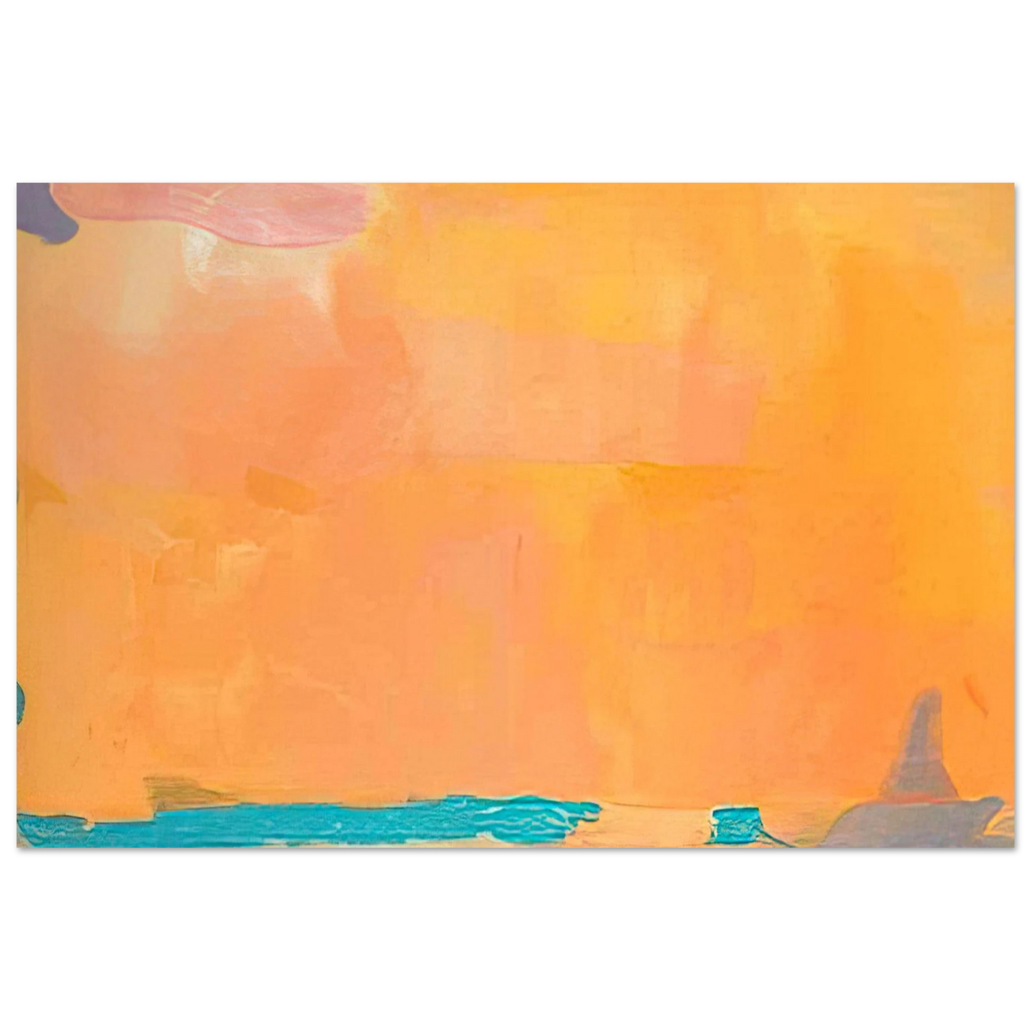 Helen Frankenthaler - Royal Fireworks - 1975 Wall art - 30x45 cm / 12x18 inches - Premium Wooden Framed Poster With Fine Art Paper - Black frame