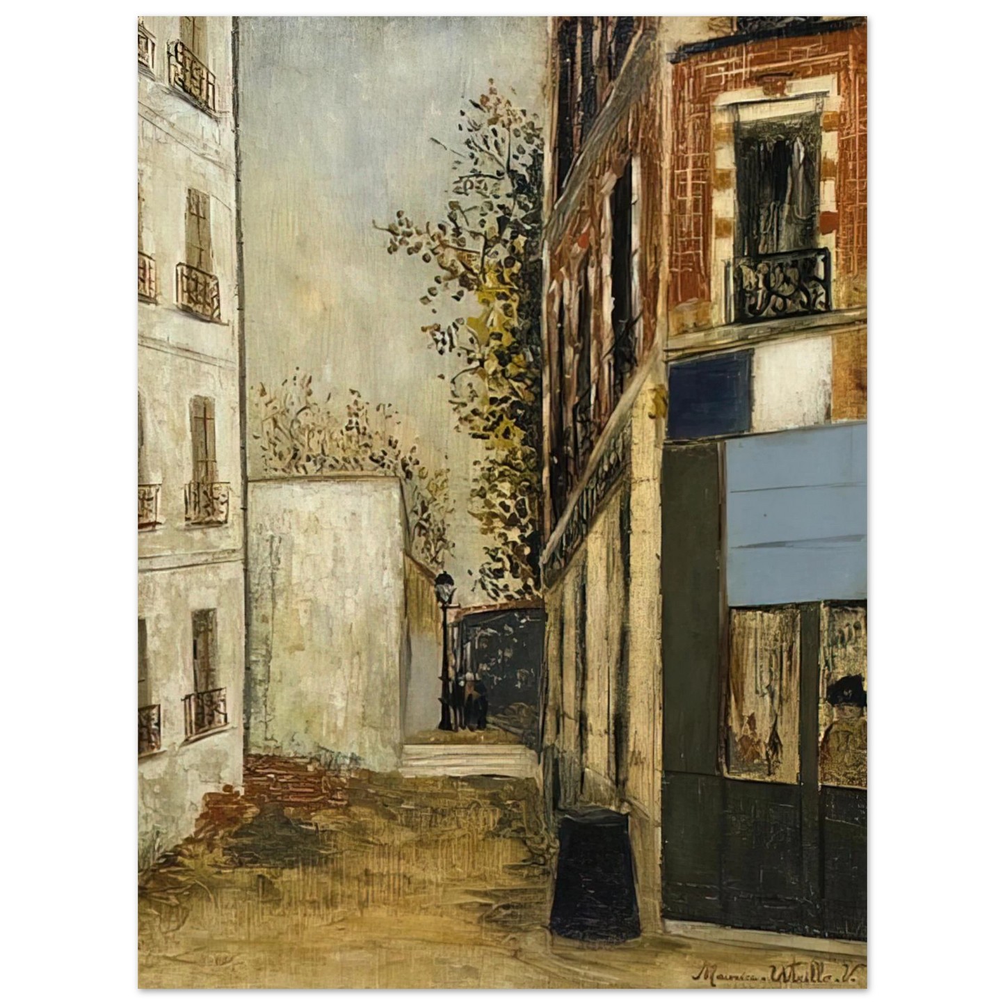 Maurice Utrillo - CABARE BELLE GABRIELLE Fine Art Poster - Default Title