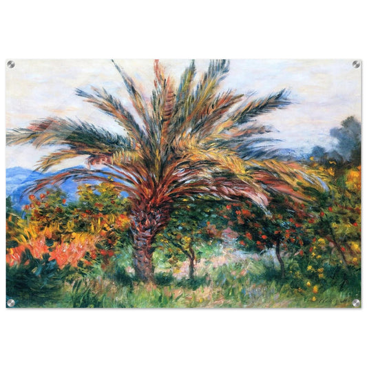 Palm Tree at Bordighera - claude monet Acrylic Print - 70x100 cm / 28x40″ inches | claude monet Wall Art | claude monet Prints