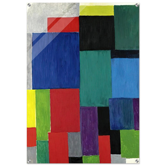 COLOR RHYTHM 1967 - Sonia Delaunay Acrylic Print - 70x100 cm / 28x40″ inches | Sonia Delaunay Wall Art | Sonia Delaunay Prints