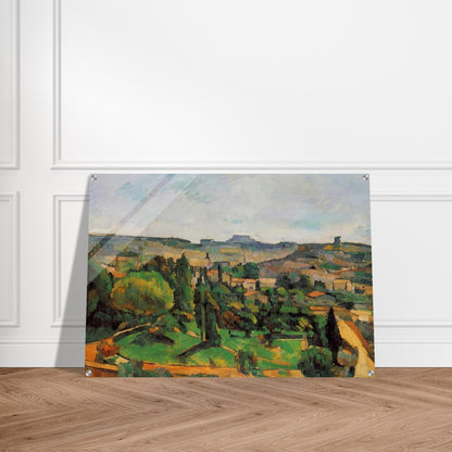 Ile de France Landscape - Paul Cézanne Acrylic Print - 70x100 cm / 28x40″ inches