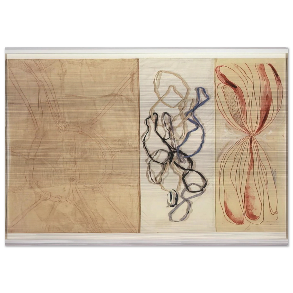 A STRETCH OF TIME 2007 - Louise Bourgeois Brushed Aluminum Print - 70x100 cm / 28x40 inches | Louise Bourgeois Aluminum Print | Louise Bourgeois Prints