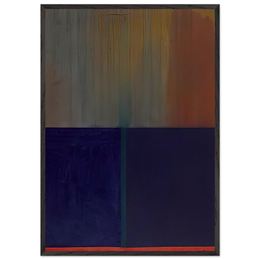 121268 - 1969 - John Hoyland Framed Art Print – Black Wooden Frame - Default Title - -Framed Art Print