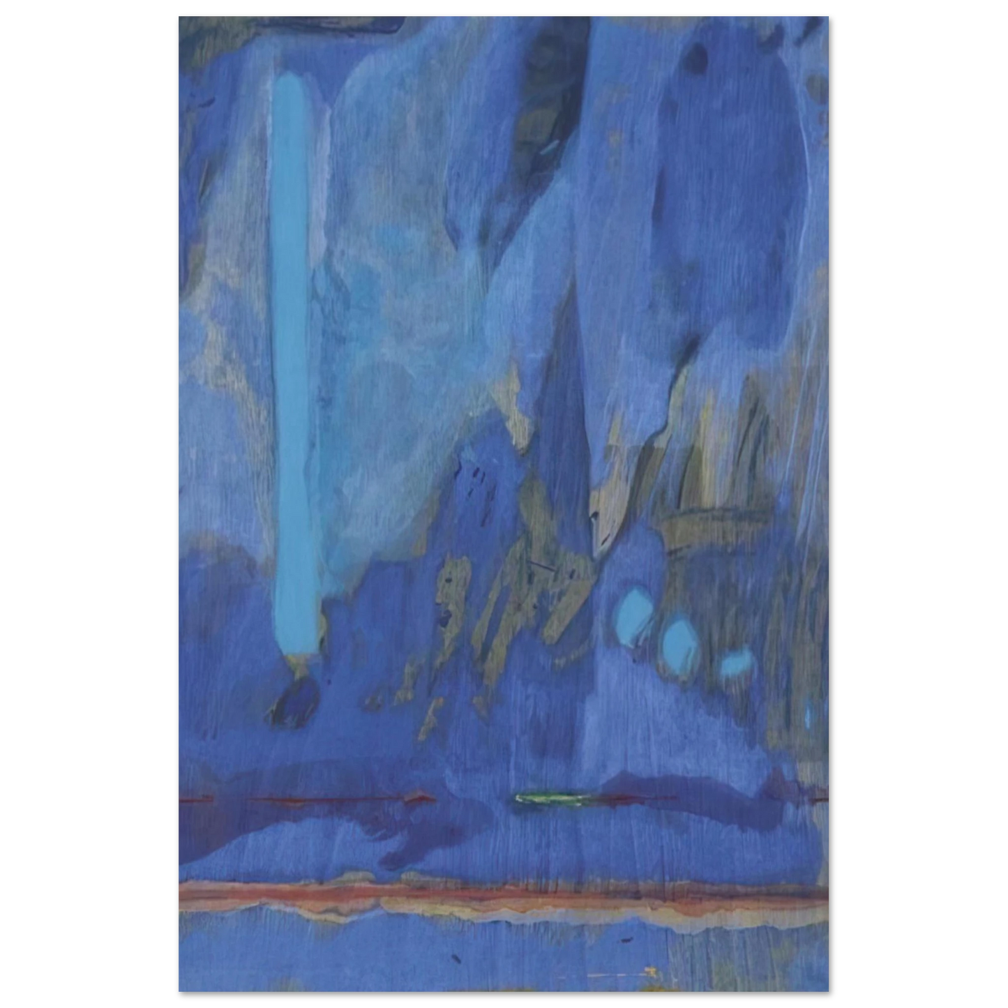 Helen Frankenthaler - Tales of Genji III - 1998 Wall art - 35x35 cm / 14x14 inches - Fine Art Poster - -