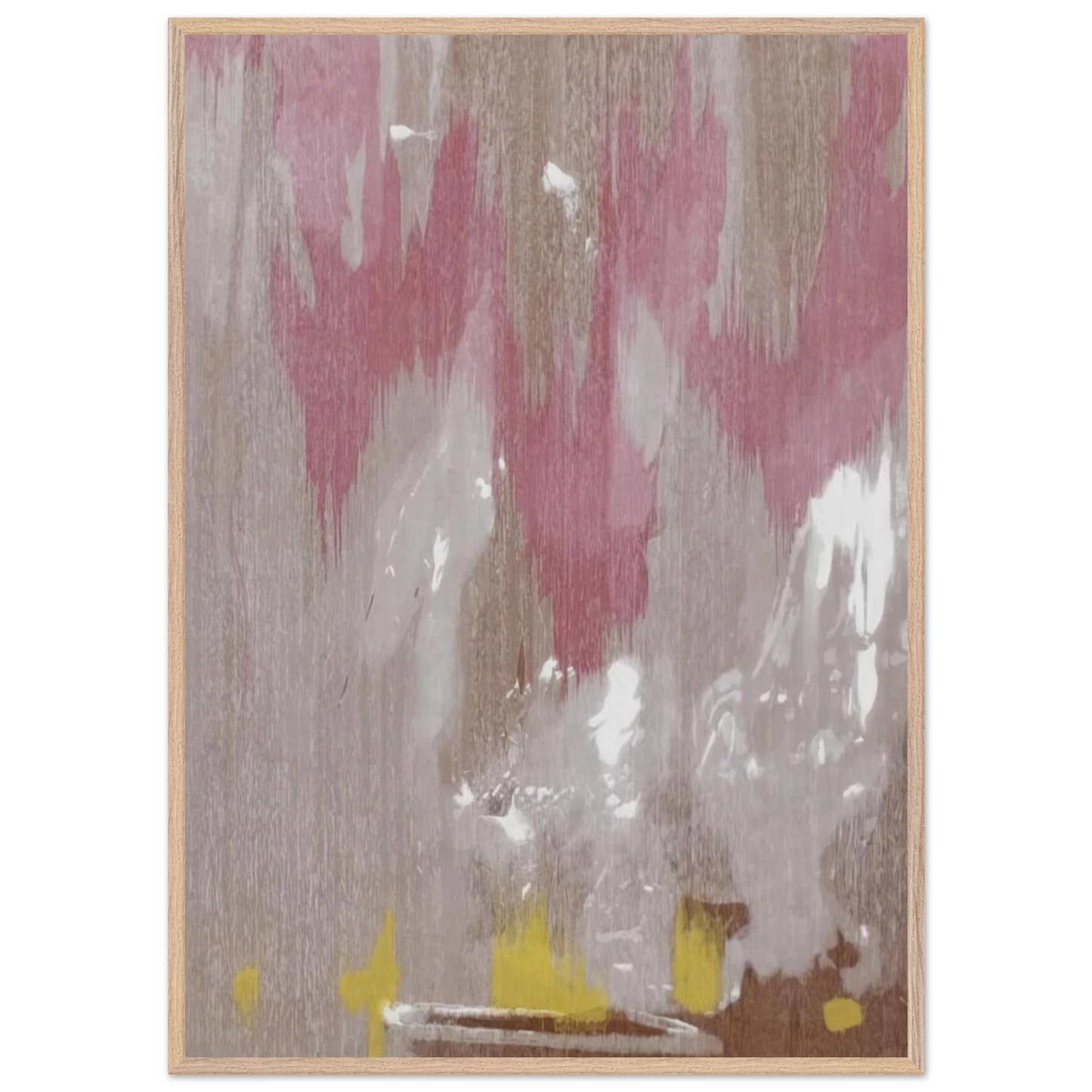 Helen Frankenthaler - Tales of Genji IV - 1998 Wall art - A3 (29.7 x 42  cm) - Premium Wooden Framed Poster With Fine Art Paper - White frame
