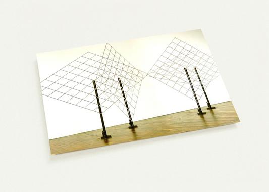 4 Self-distorting Grids - 1965 By Francois Morellet Pack of 10 Post Cards | Francois Morellet Post Cards | A6 (10.5 x 14.8 cm) - 4.1 x 5.8 inches