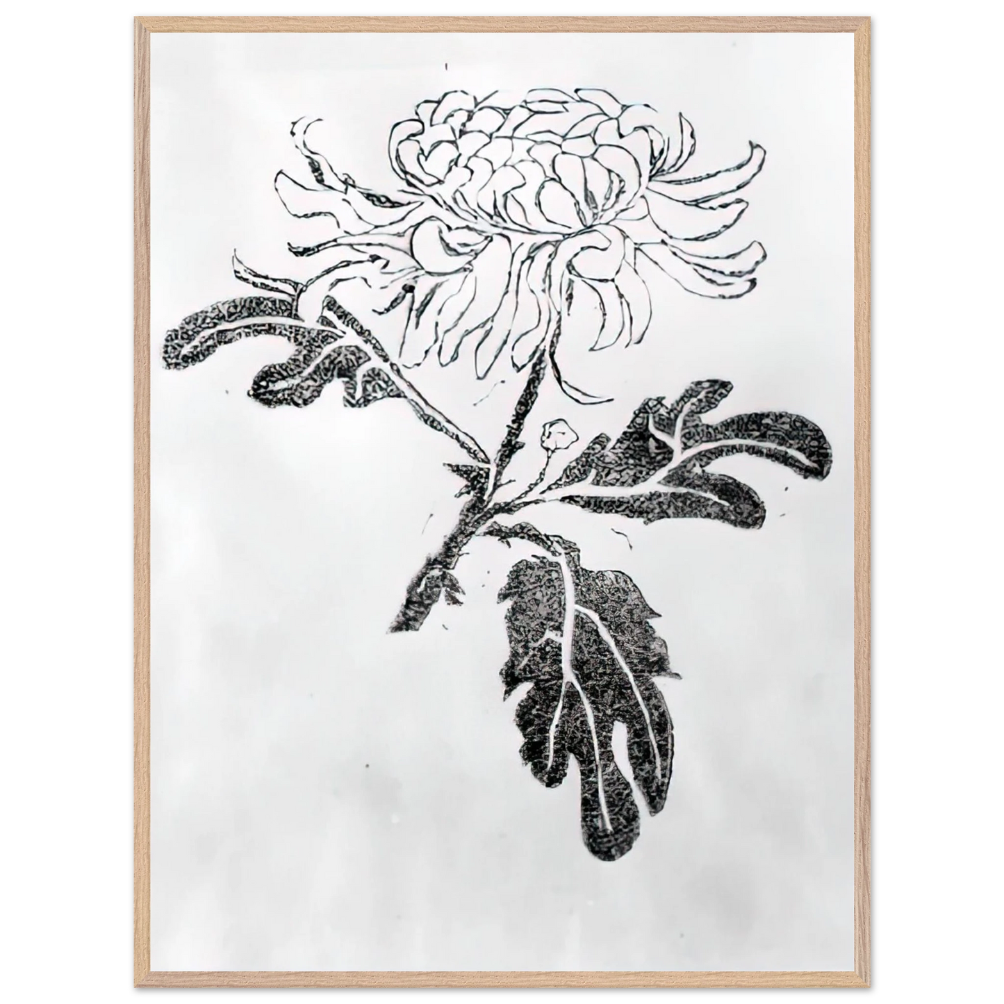 MC Escher - CHRYSANTHEMUM Wall Art - 30x40 cm / 12x16 inches - Fine Art Poster - -