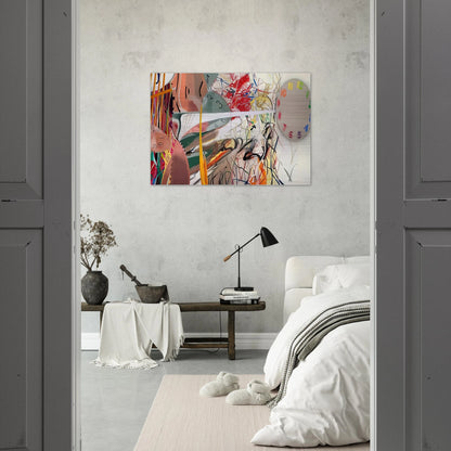 Time Stops the Face Continues - James Rosenquist Brushed Aluminum Print - 70x100 cm / 28x40 inches | James Rosenquist Aluminum Print | James Rosenquist Prints