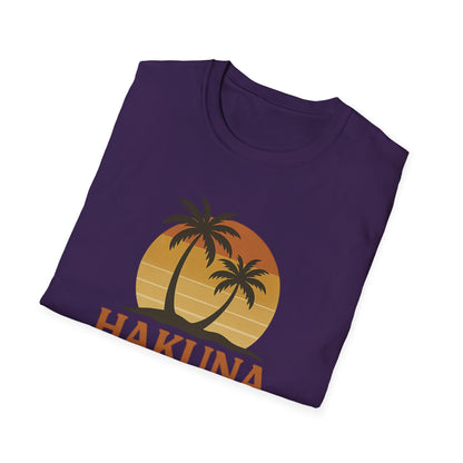 Hakuna Matata Maglietta Grafica Retro, Maglietta Positiva Senza Pensieri, T-Shirt Ispirata agli Anni '90, Top con Citazione di Buonumore, Regalo Unisex