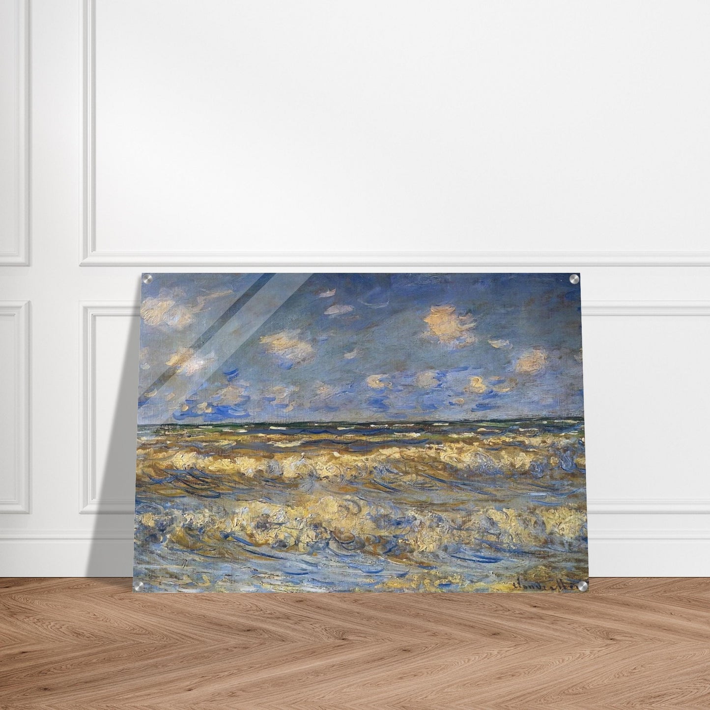 Rough Sea - claude monet Acrylic Print - 70x100 cm / 28x40″ inches | claude monet Wall Art | claude monet Prints