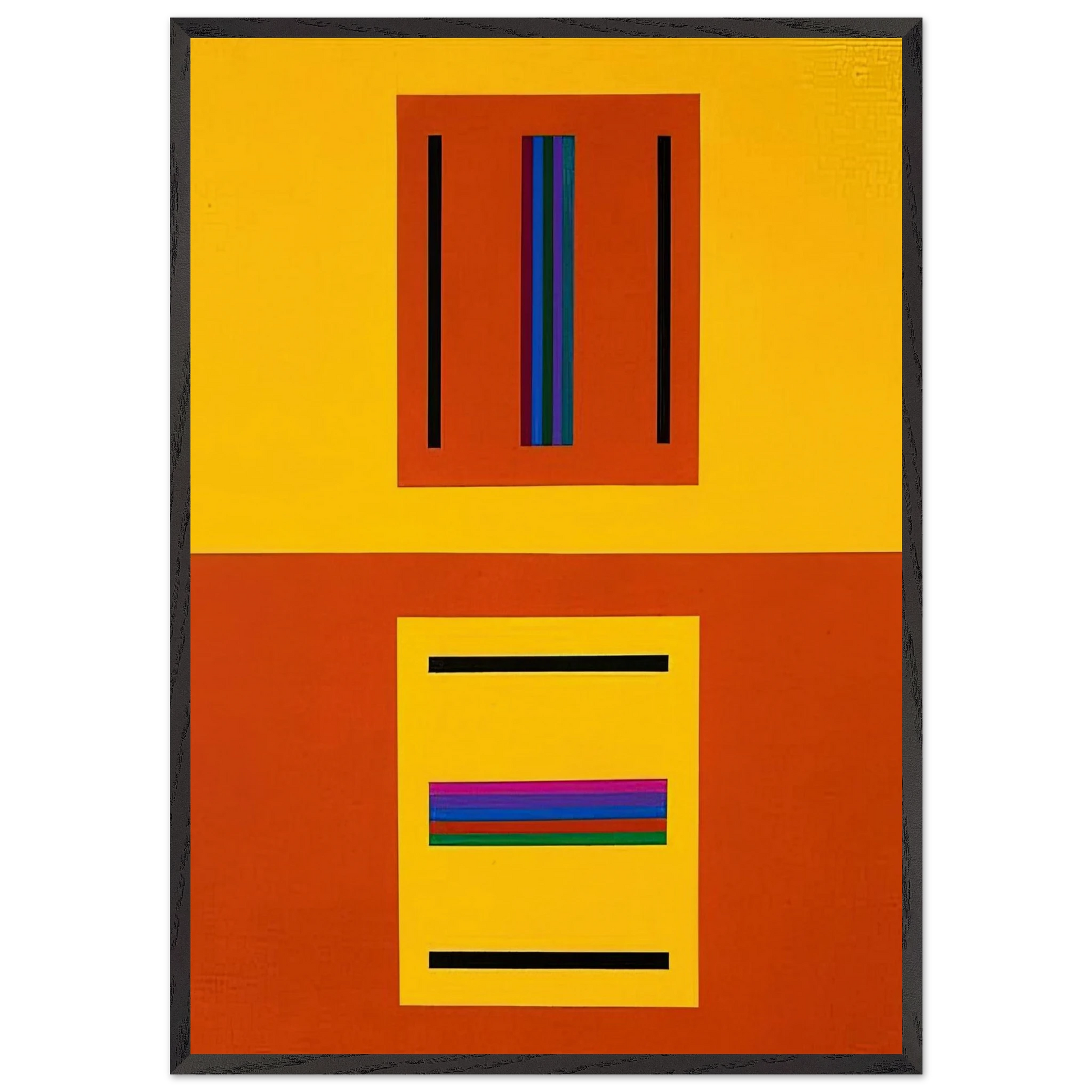 The fall and wake of Tim Finnegan - 2005 - Tomas Maldonado Framed Art Print – Black Wooden Frame - Default Title - -Framed Art Print