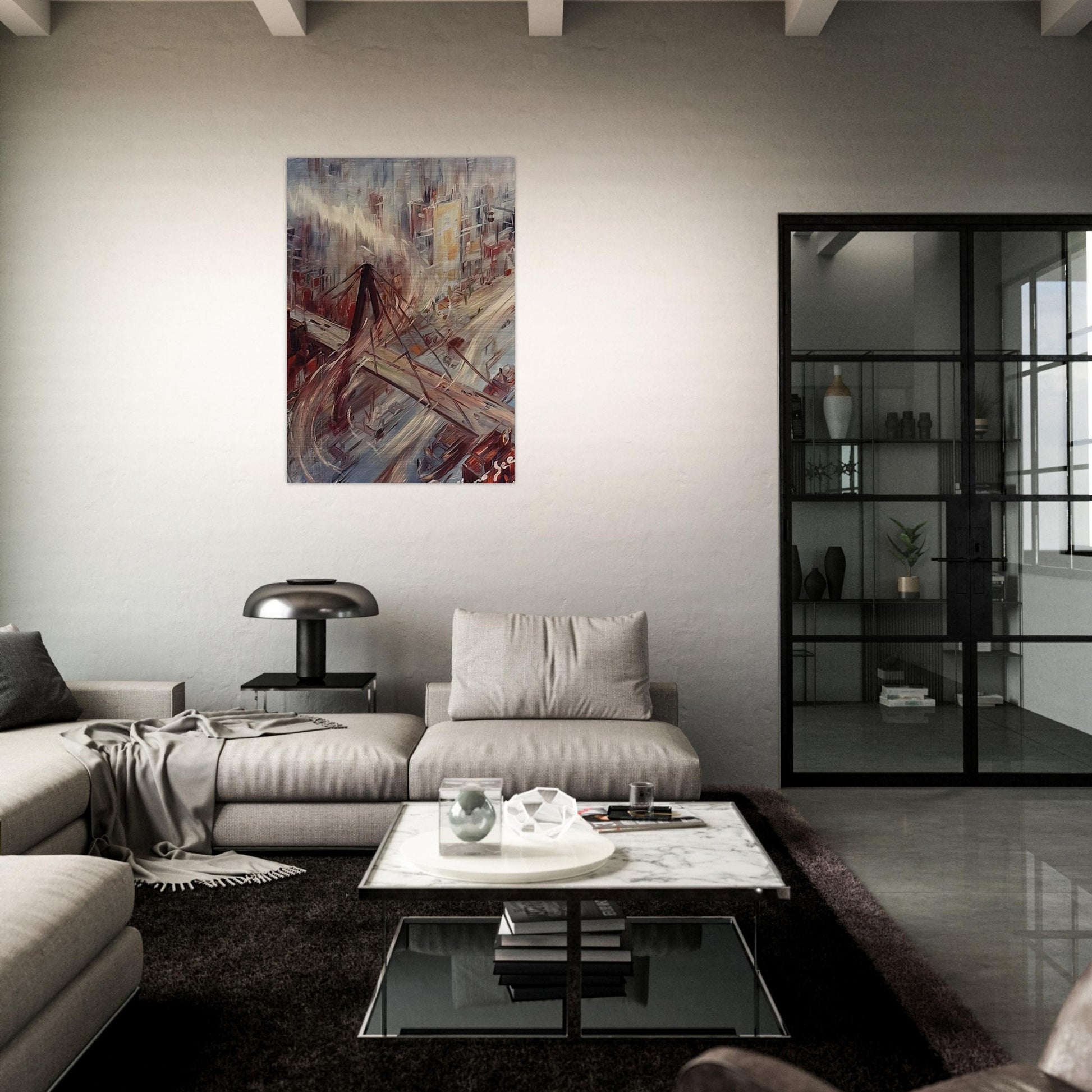 Untitled - 1967 - Konrad Zuse Brushed Aluminum Print - 70x100 cm / 28x40 inches | Konrad Zuse Aluminum Print | Konrad Zuse Prints