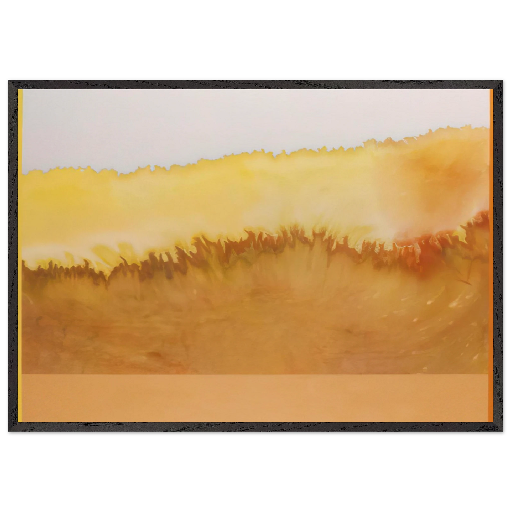 Sun Castle - 1979 - Ronnie Landfield Framed Art Print – Black Wooden Frame - Default Title - -Framed Art Print