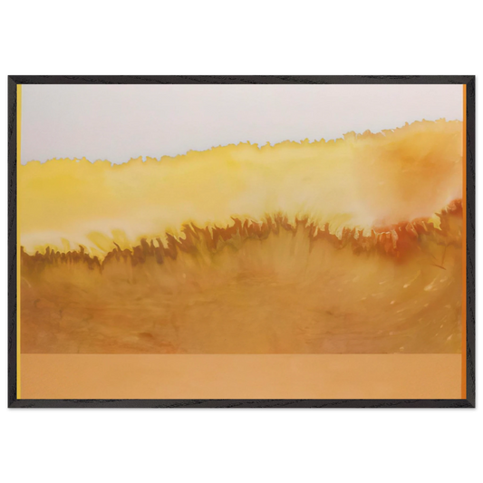 Sun Castle - 1979 - Ronnie Landfield Framed Art Print – Black Wooden Frame - Default Title - -Framed Art Print