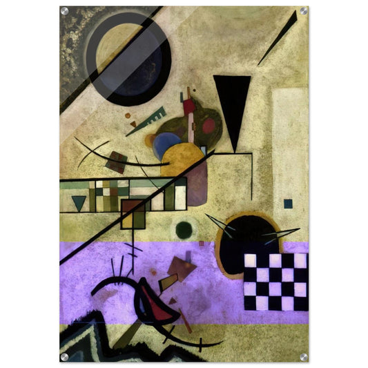 CONTRASTING SOUNDS 1924 - Wassily Kandinsky Acrylic Print - 70x100 cm / 28x40″ inches