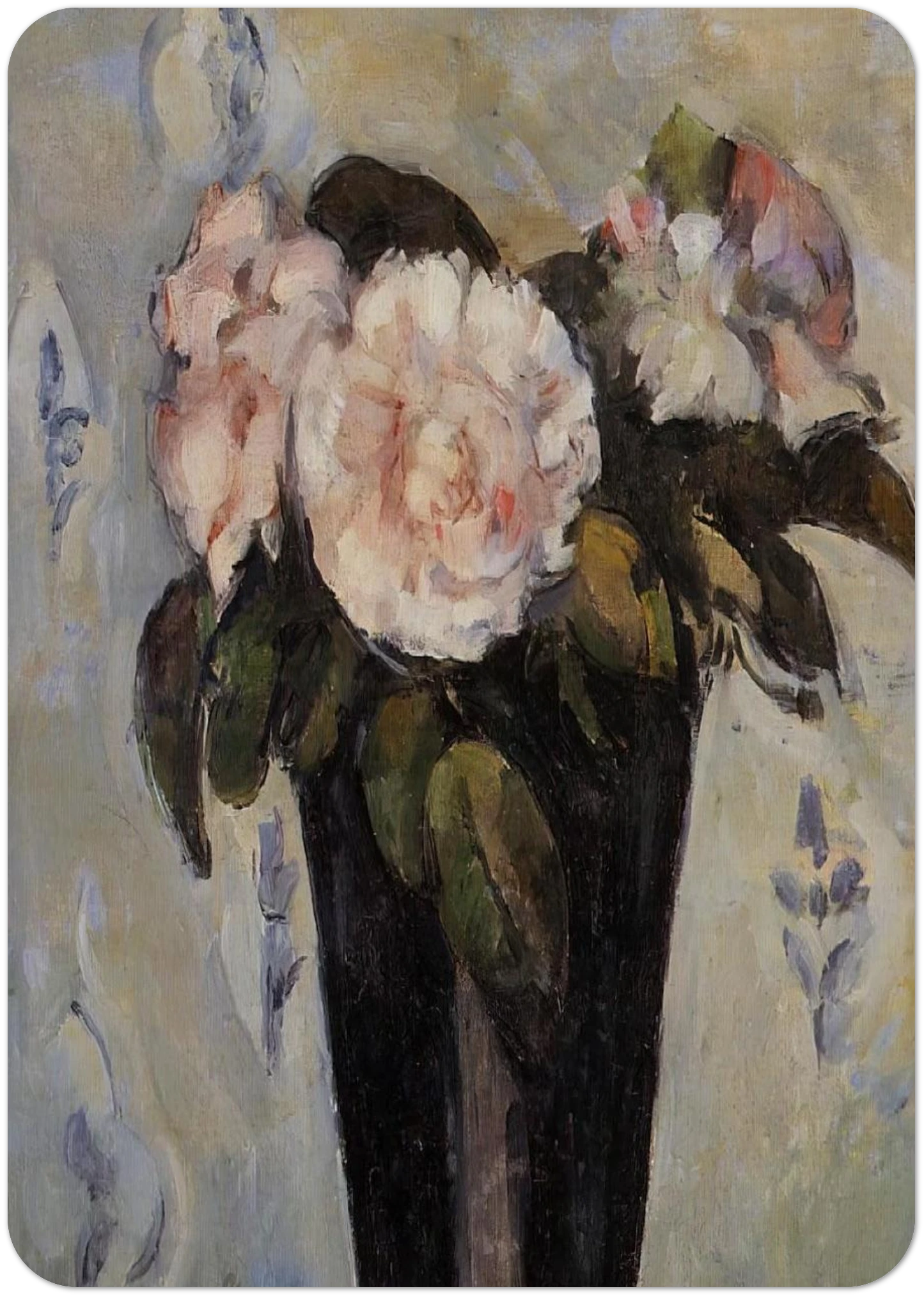 Dark Blue Vase By Paul Cézanne Pack of 10 Post Cards | Paul Cézanne Post Cards | A6 (10.5 x 14.8 cm) - 4.1 x 5.8 inches