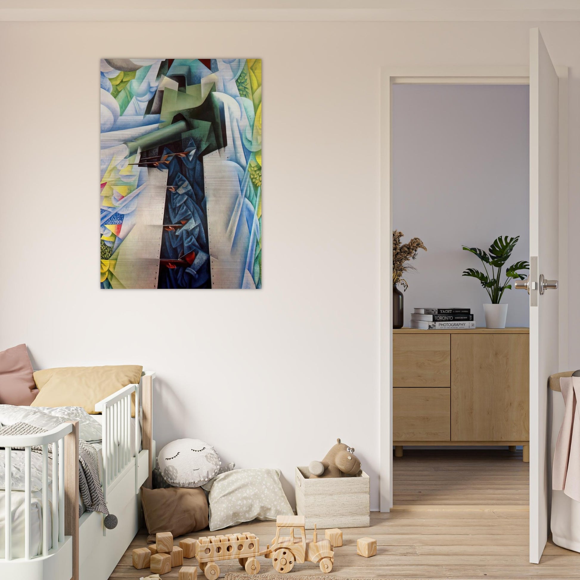 ARMTRAIN - Carlo Carra Brushed Aluminum Print - 70x100 cm / 28x40 inches | Carlo Carra Aluminum Print | Carlo Carra Prints