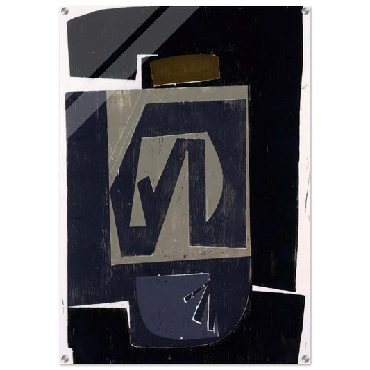 Big Grey - 1962 United States - Will Barnet Acrylic Print - 70x100 cm / 28x40″ inches | Will Barnet Wall Art | Will Barnet Prints