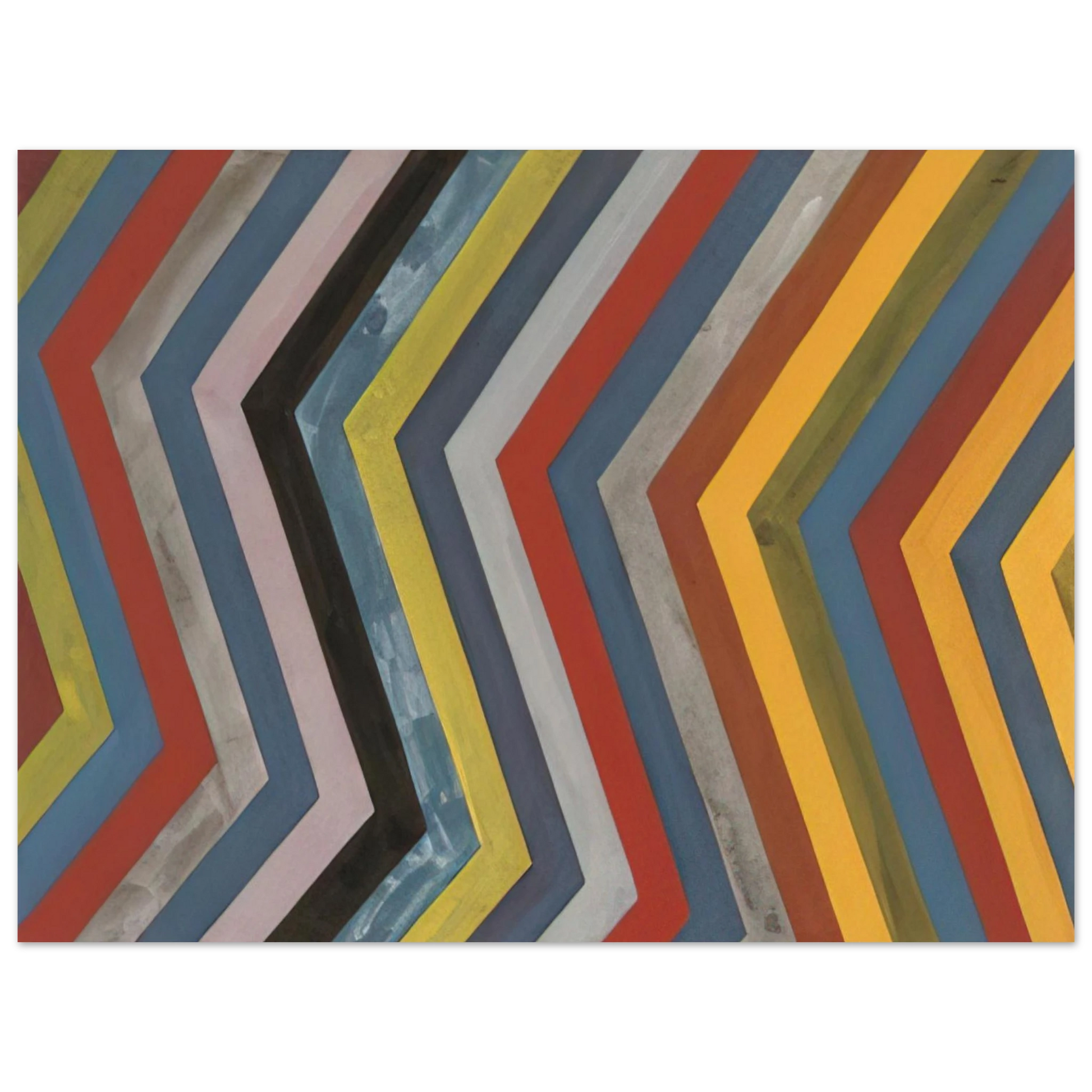 Sol LeWitt - Irregular Bands with Colors Superimposed Fine Art Poster - Default Title