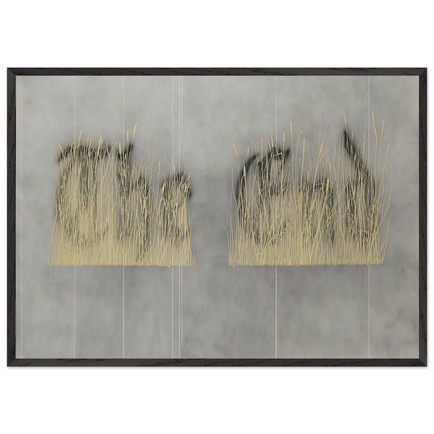 THE FINAL END 1992 - Edward Ruscha Framed Art Print – Black Wooden Frame - Default Title - -Framed Art Print