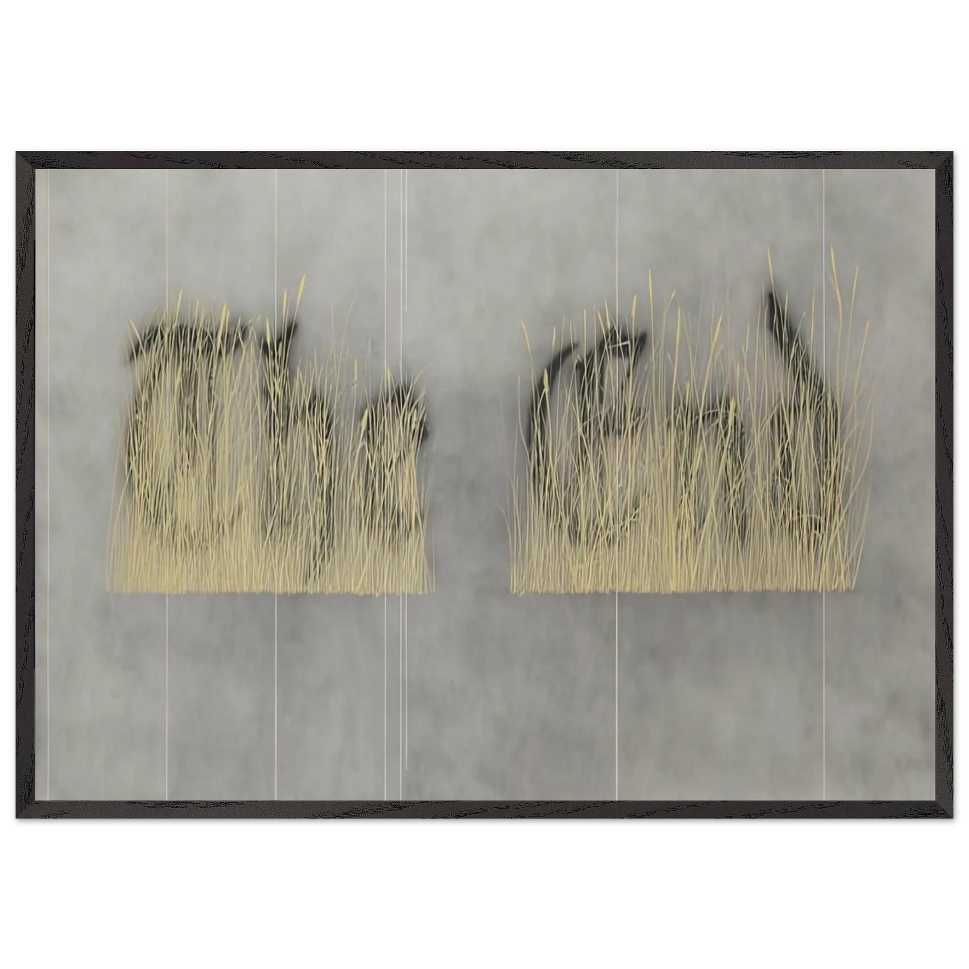 THE FINAL END 1992 - Edward Ruscha Framed Art Print – Black Wooden Frame - Default Title - -Framed Art Print