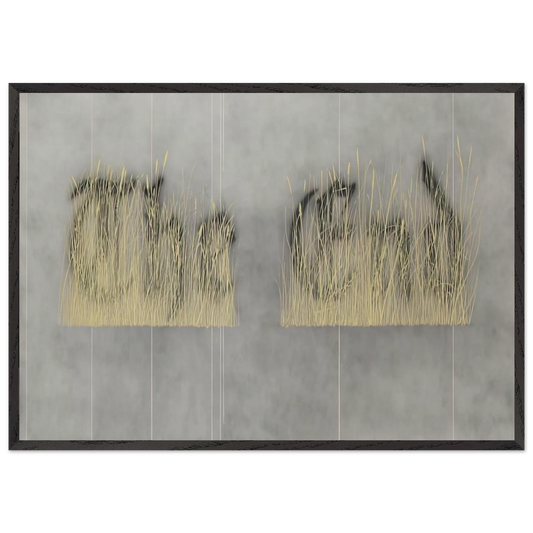 THE FINAL END 1992 - Edward Ruscha Framed Art Print – Black Wooden Frame - Default Title - -Framed Art Print