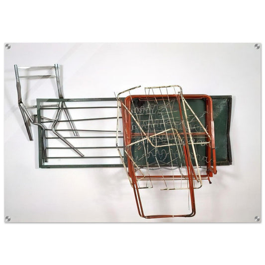 GREENHOUSE GLUT NEAPOLITAN 1987 - Robert Rauschenberg Acrylic Print - 70x100 cm / 28x40″ inches