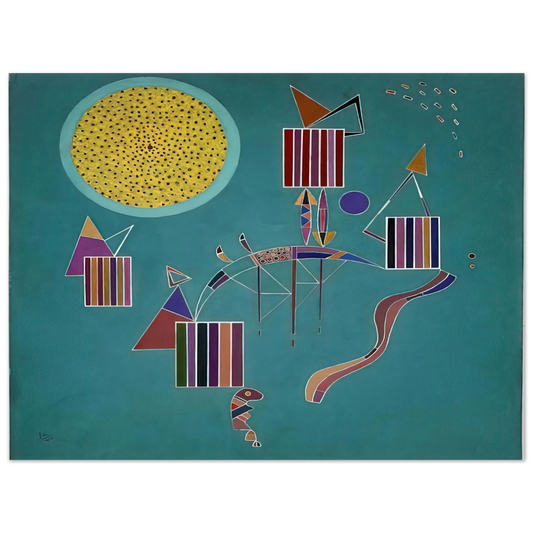 Wassily Kandinsky - INTIME MESSAGE 1942 Fine Art Poster - Default Title
