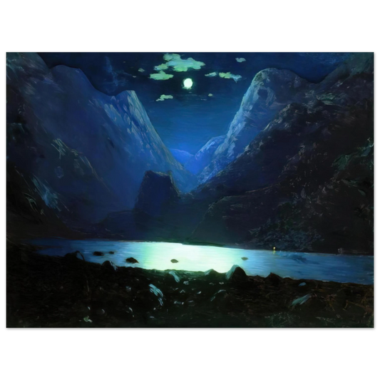 Arkhyp Kuindzhi - Daryal pass. Moonlight Night Fine Art Poster - Default Title