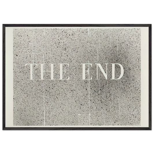 THE END 60 2005 - Edward Ruscha Framed Art Print – Black Wooden Frame - Default Title - -Framed Art Print