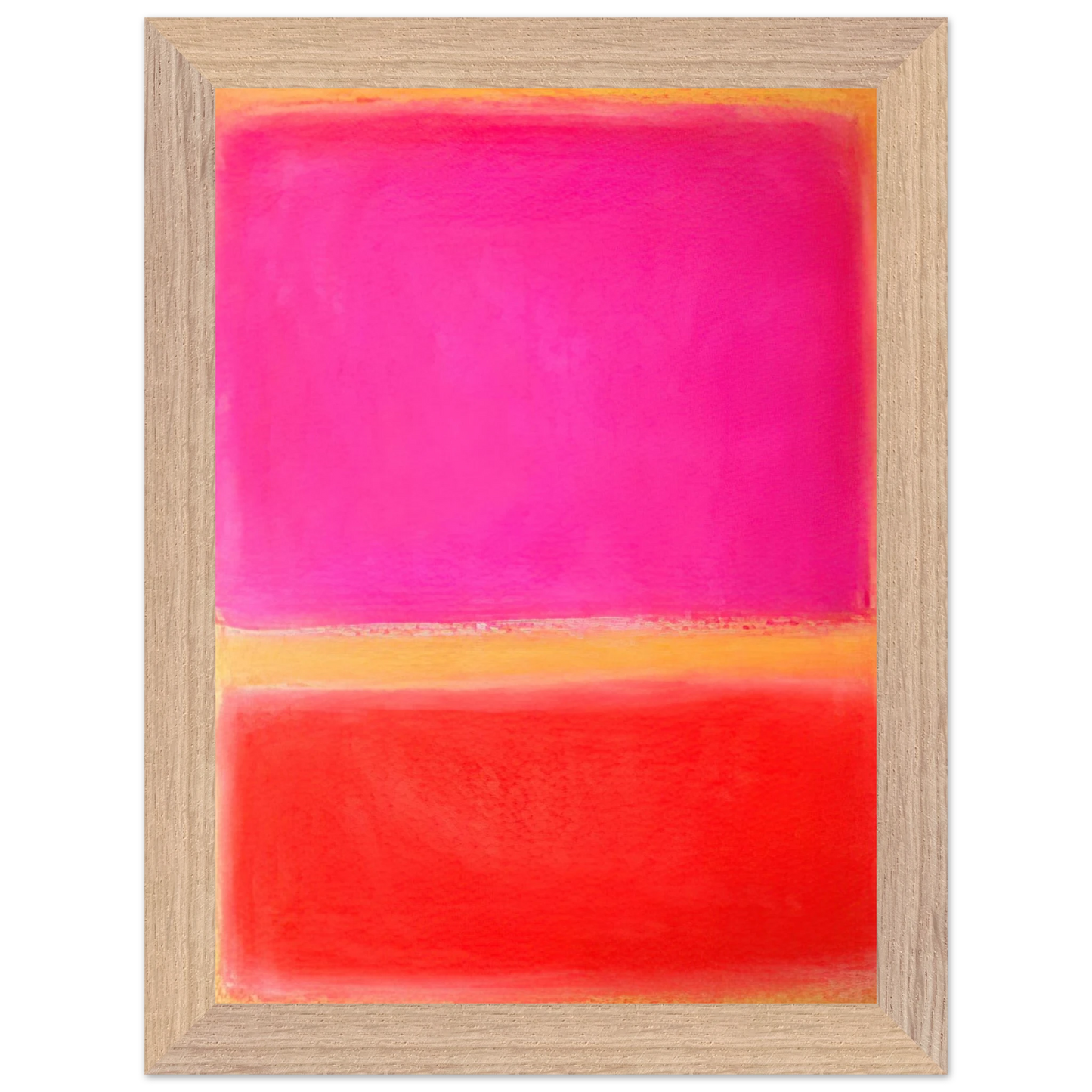 Helen Frankenthaler - Untitled - Color Field Painting Wall art - 30x40 cm / 12x16 inches - Premium Wooden Framed Poster With Fine Art Paper - White frame