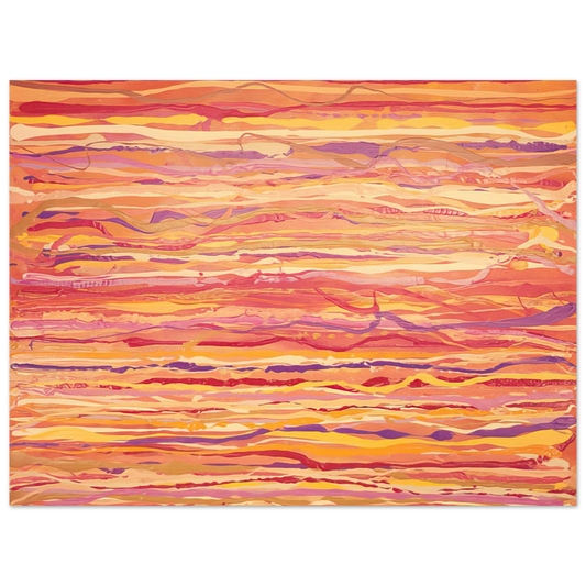 Ronnie Landfield - All Over Pour Painting - 1969 Fine Art Poster - Default Title