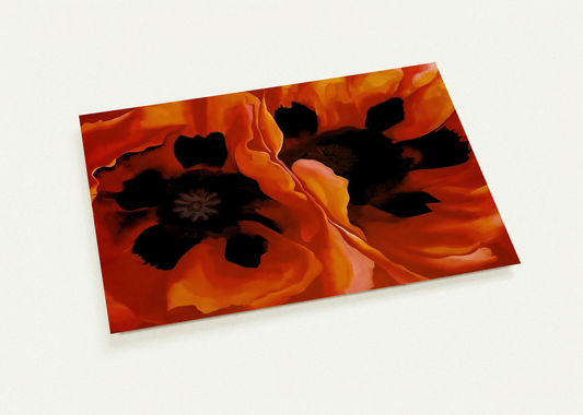 Oriental Poppies By Georgia O'Keeffe Pack of 10 Post Cards | Georgia O'Keeffe Post Cards | A6 (10.5 x 14.8 cm) - 4.1 x 5.8 inches