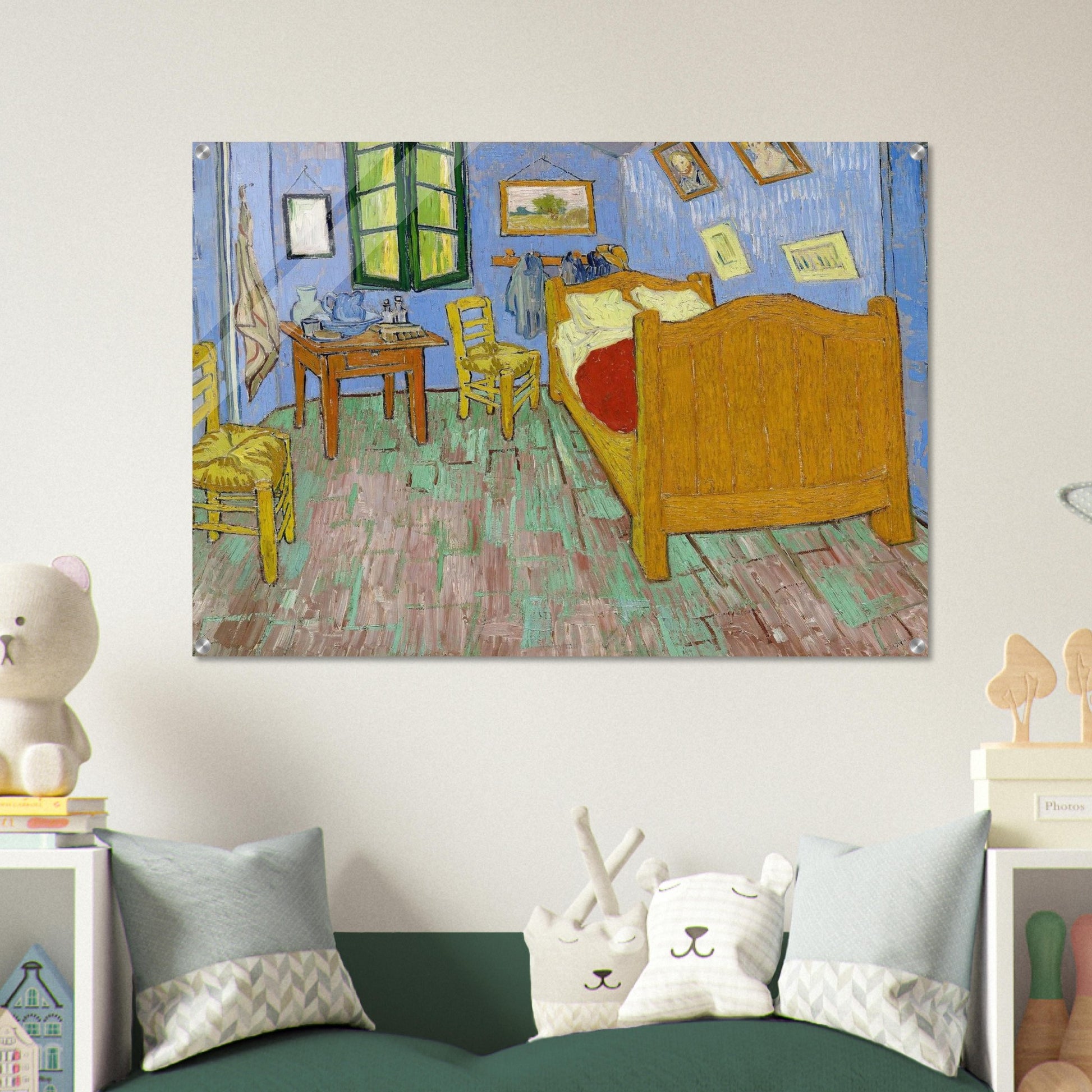 Vincent's Bedroom in Arles - Vincent van Gogh Acrylic Print - 70x100 cm / 28x40″ inches