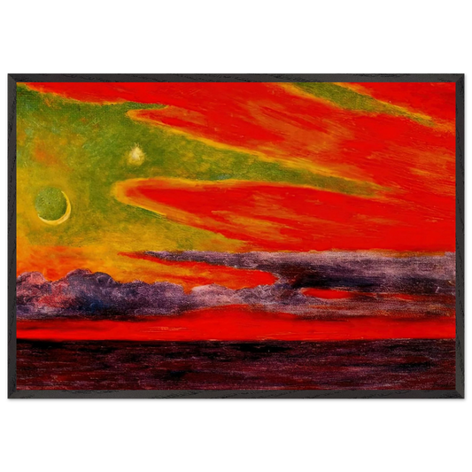 EVENING TWILIGHT AT ACAPULCO 1956 - Diego Rivera Framed Art Print – Black Wooden Frame - Default Title - -Framed Art Print