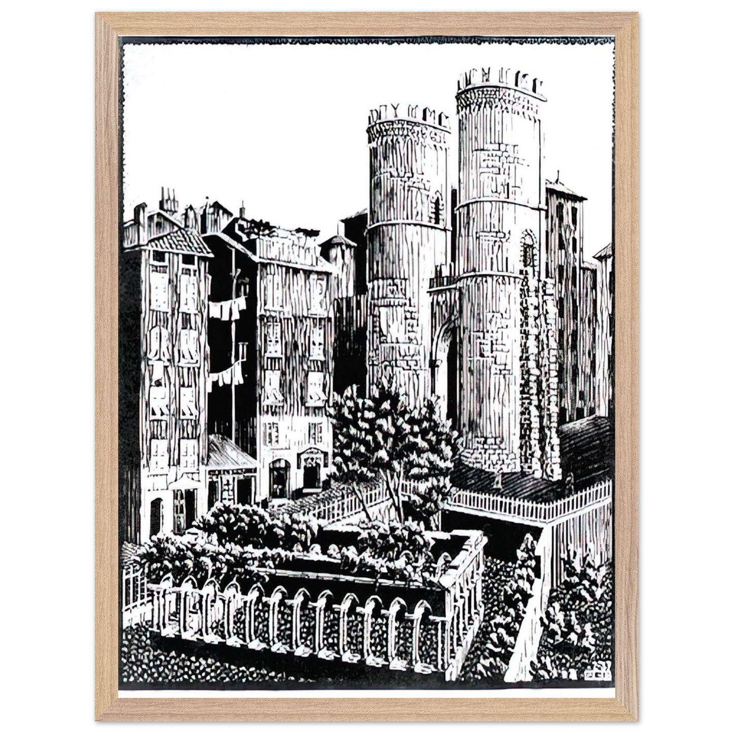MC Escher - ESCHER (25) Wall Art - 60x80 cm / 24x32 inches - Fine Art Poster - -