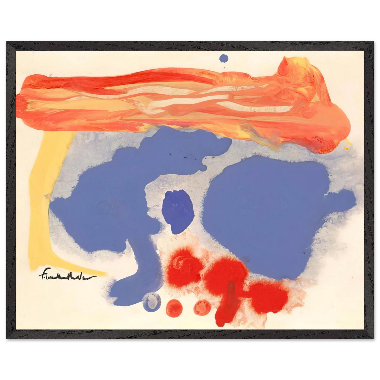 Helen Frankenthaler - Summerscene, Provincetown - 1961 Wall art - 70x100 cm / 28x40 inches - Fine Art Poster - -