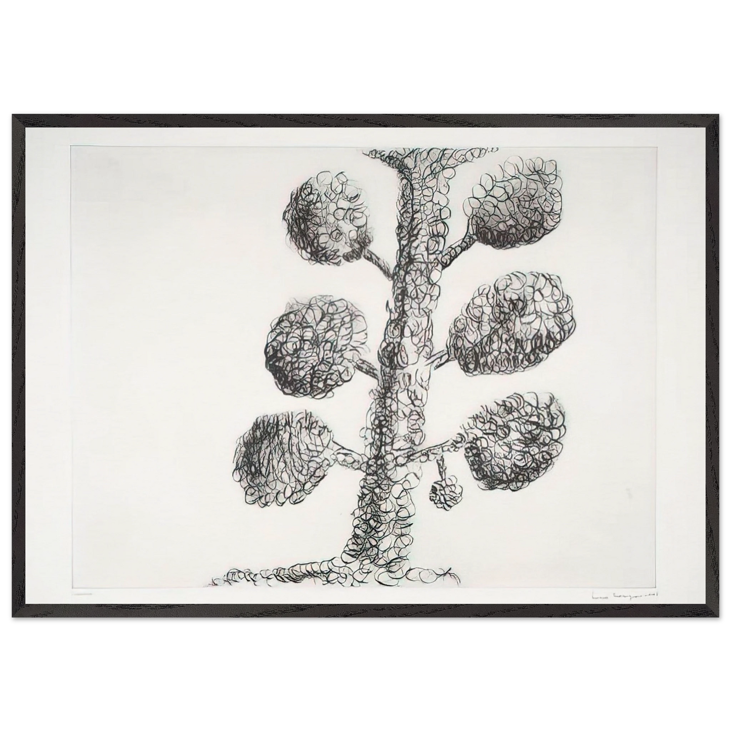 TREE 1998 - Louise Bourgeois Framed Art Print – Black Wooden Frame - Default Title - -Framed Art Print