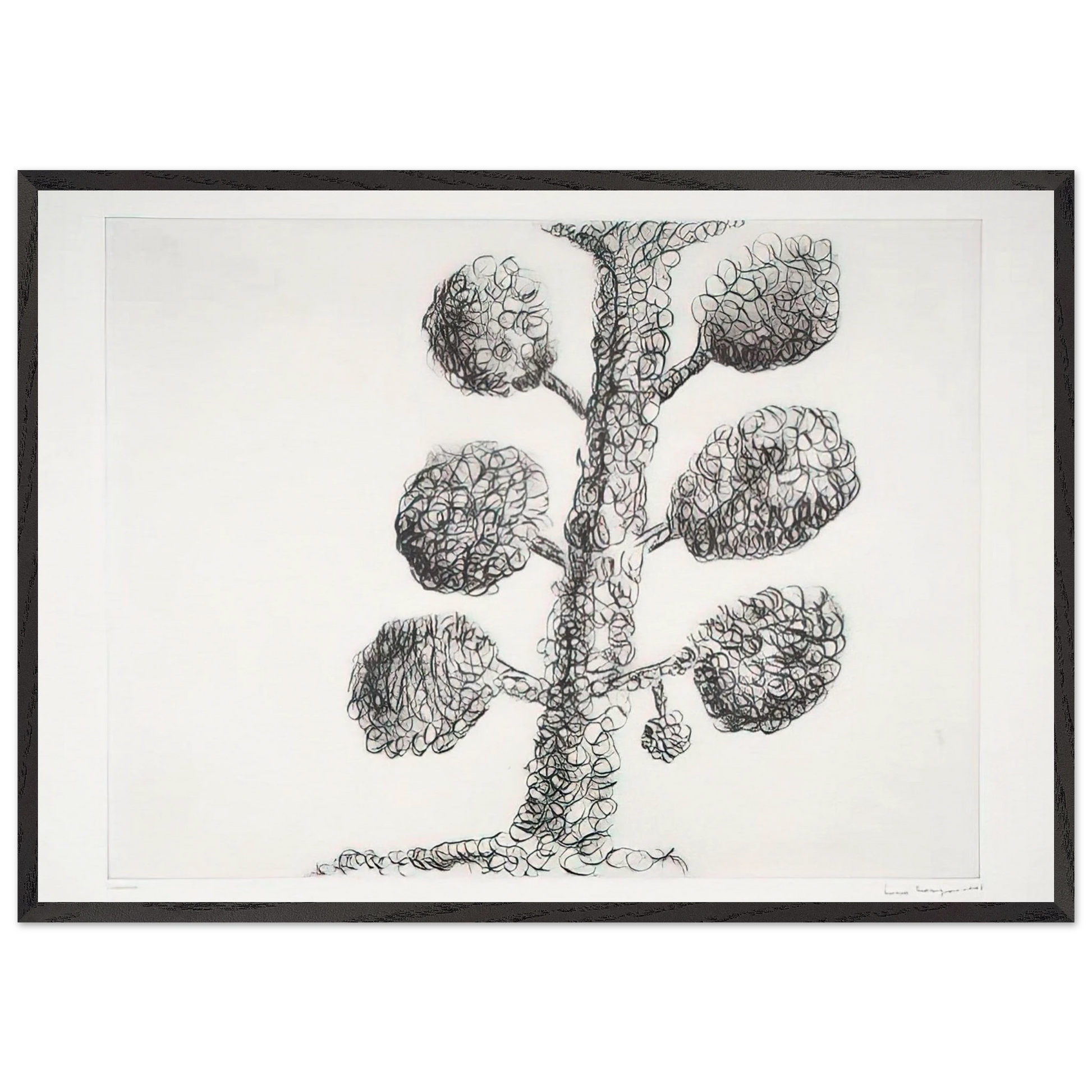 TREE 1998 - Louise Bourgeois Framed Art Print – Black Wooden Frame - Default Title - -Framed Art Print