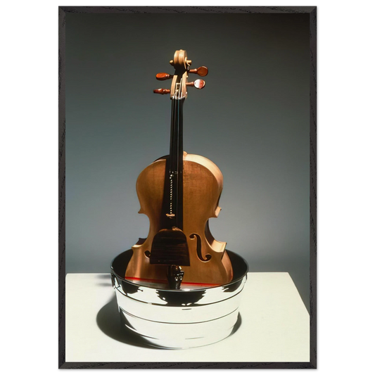 TIBETAN GARDEN SONG ROCI TIBET 1986 - Robert Rauschenberg Framed Art Print – Black Wooden Frame - Default Title - -Framed Art Print